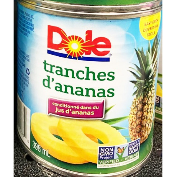 Dole Pineapple Slices / 菠萝片罐头 - 398ml