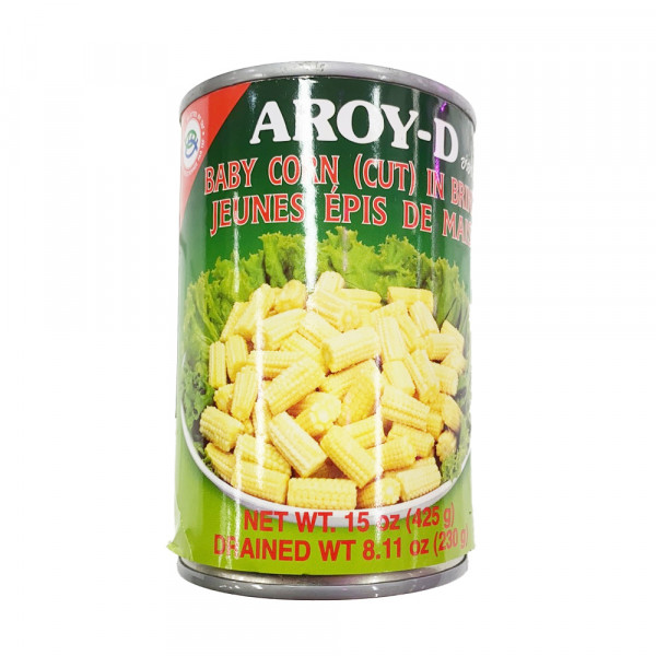 Aroy-D Baby Corn (Cut) / 玉米笋罐头 -425g