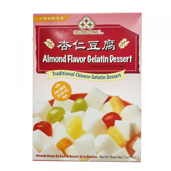 Golden Coins  Almond Flavor Gelatin Dessert / 杏仁豆腐 - 198g