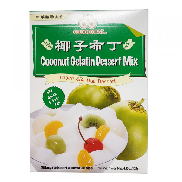 Golden Coins  Coconut Gelatin Dessert Mix / 椰子布丁 - 122g