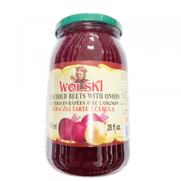 Wolski Shredded Beets with Onion / 腌碎甜菜 -796ml