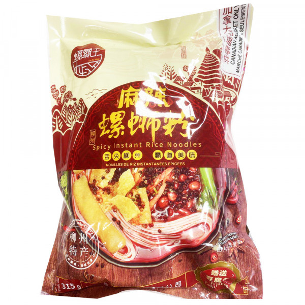 LuoBaWang Spicy Instant Rice Noodles / 螺霸王麻辣螺蛳粉 - 315g