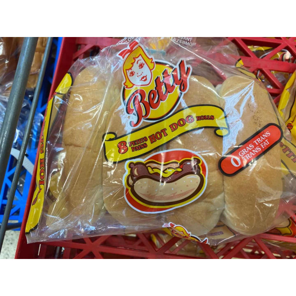 Betty Hot Dog Rolls / 热狗小面包 8个