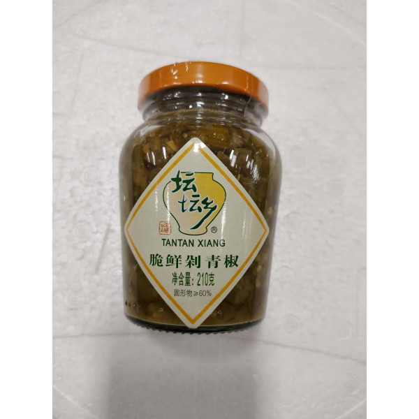 Tantan Xiang Pickles / 坛坛乡脆鲜剁青椒 - 210g