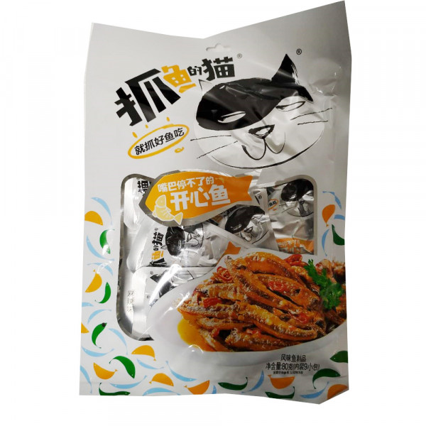 Dried Fish Snacks / 抓鱼的猫之开心鱼 - 80g