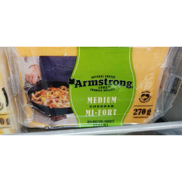 Armstrong Medium Cheddar / Medium 奶酪 - 270g