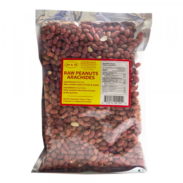 Raw Peanuts / 红衣花生 - 750g