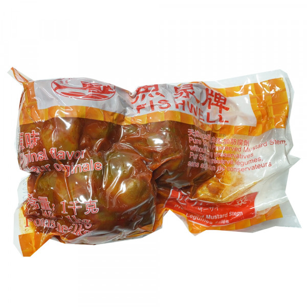 FishWell SiChuan Mustard  (Original Flavor) / 鱼泉牌四川榨菜（原味）- 1Kg