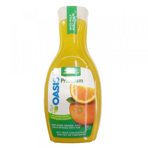 OASIS Orange juice 100% pure / 100%新鲜橙汁 - 1.65L