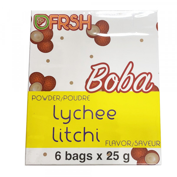 Frsh Boba Powder-Lychee Flavor  / Frsh 荔枝味Boba粉 - 6*25g