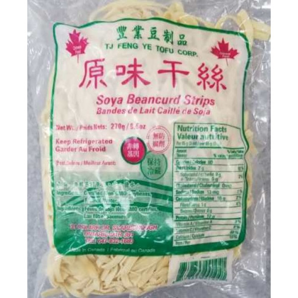 Soya beancurd strips / 丰业原味干丝 - 270g