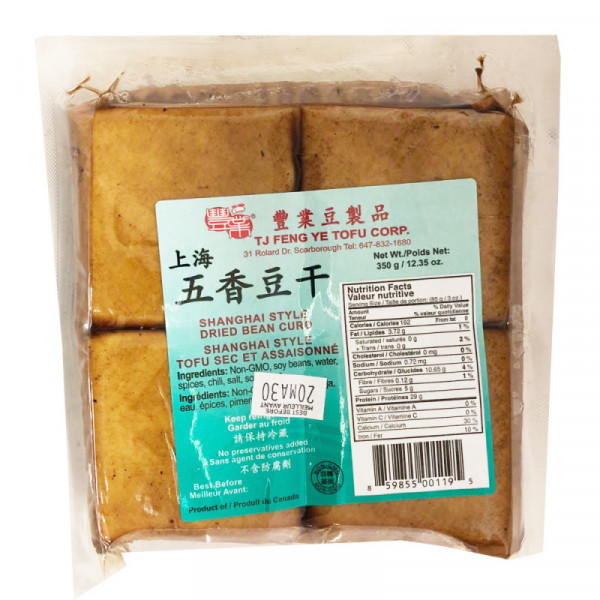 Shanghai Style Dried Bean Curd / 丰业上海五香豆干 - 350g