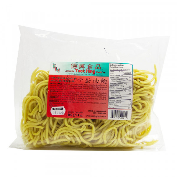 Pre-Cooked Noodles / 全蛋油面 - 400 g