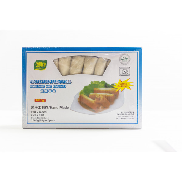 Y&B Brand Vegetable Spring Rolls  / 素菜春卷- 1000g