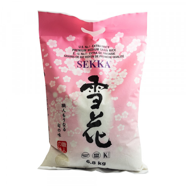 Premium Medium Grain Rice / 日本雪花米- 15lbs