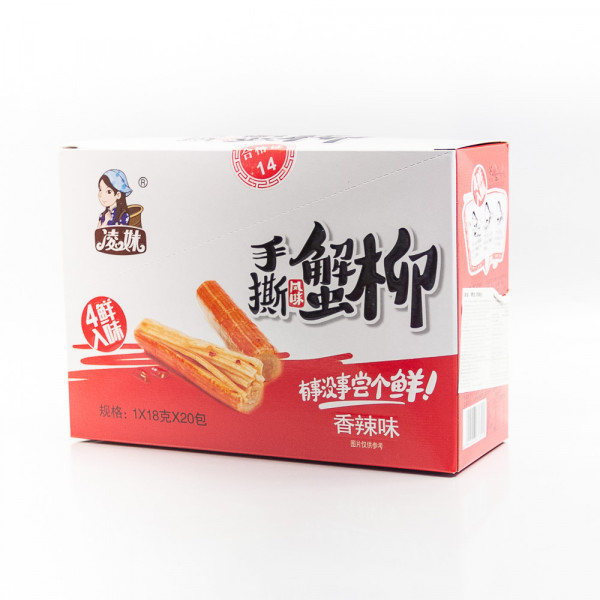 Snack chili flavor / 手撕蟹柳--香辣味 18g x 20