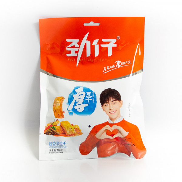 Jinzai Dried tofu sauce flavor /劲仔酱香厚豆干 108g