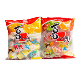 Jelly Assorted Yogurt flavors / Jelly Assorted flavors /喜之郎乳酸果冻 / 什锦果冻 360g