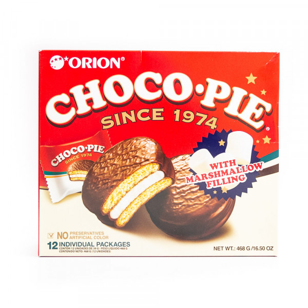 LOTTE choco-pie with marshmallows /棉花糖味巧克力派468g