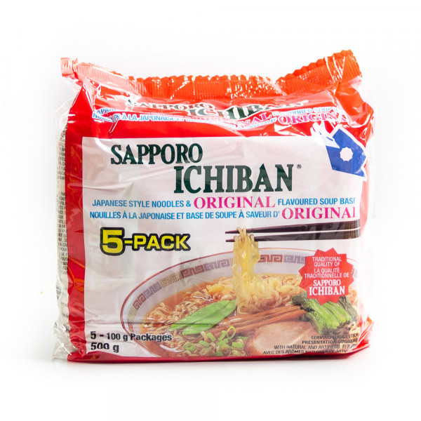 Sapporo Ichibain Japanese Style Noodles (Original) / 日式面条 (原味) - 5*100 g