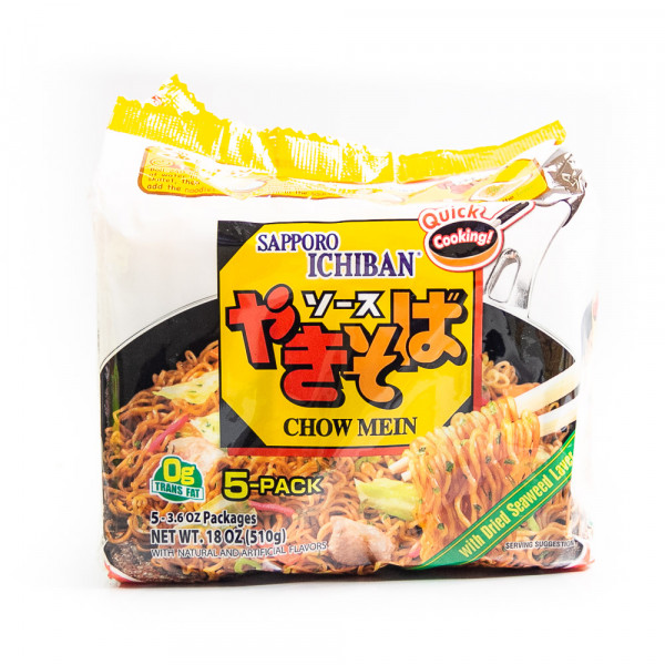 Sapporo Ichibain Japanese Style Noodles (chow mein) / 日式面条 (炒面)- 5*100 g