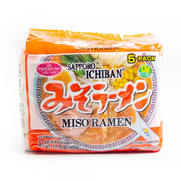 Sapporo Ichiban Miso Ramen Noodles / 豚骨面 - 505 g 